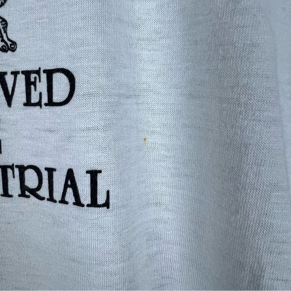 RARE Vintage 1980s Carlos Lehder Trial Colombian Cartel Pablo Escobar T-Shirt M - Picture 6 of 7